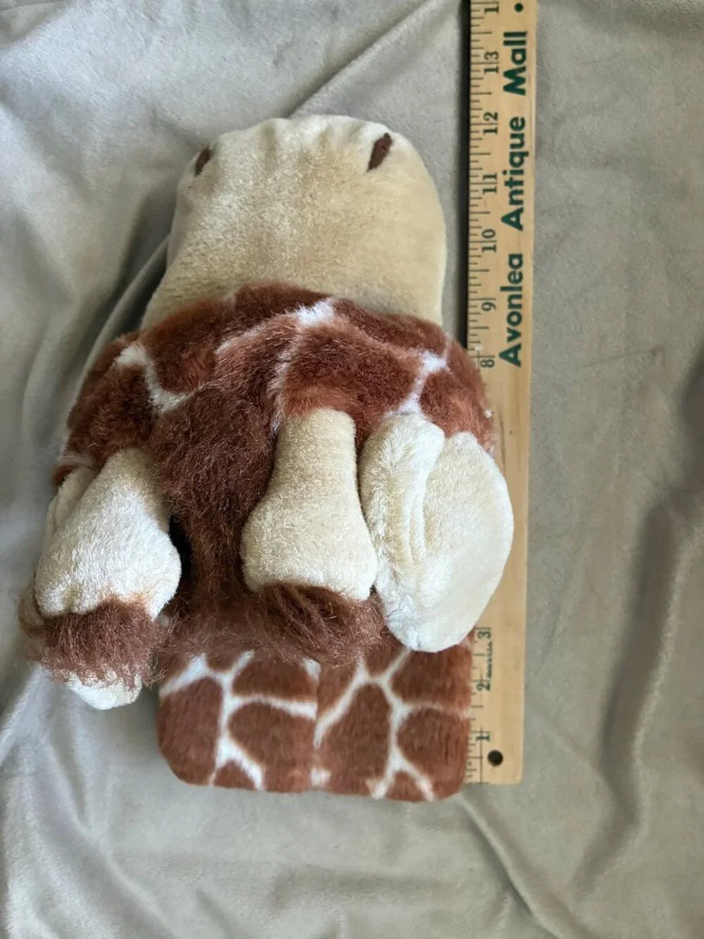 A&A Plush Giraffe Hand Puppet‎ Soft Brown & Beige Polyester Toy 12